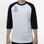 Raglan 3/4 Roundneck Shirt (White Body) Thumbnail