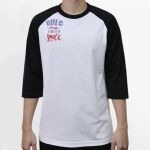 Raglan 3/4 Roundneck Shirt (White Body) Thumbnail