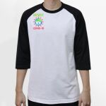 Raglan 3/4 Roundneck Shirt (White Body) Thumbnail