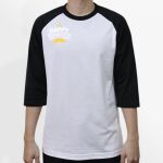 Raglan 3/4 Roundneck Shirt (White Body) Thumbnail