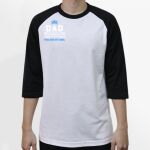 Raglan 3/4 Roundneck Shirt (White Body) Thumbnail
