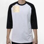 Raglan 3/4 Roundneck Shirt (White Body) Thumbnail
