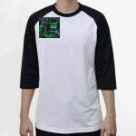 Raglan 3/4 Roundneck Shirt (White Body) Thumbnail