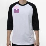 Raglan 3/4 Roundneck Shirt (White Body) Thumbnail