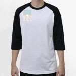 Raglan 3/4 Roundneck Shirt (White Body) Thumbnail