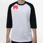 Raglan 3/4 Roundneck Shirt (White Body) Thumbnail