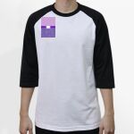 Raglan 3/4 Roundneck Shirt (White Body) Thumbnail
