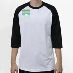 Raglan 3/4 Roundneck Shirt (White Body) Thumbnail