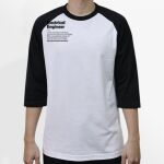 Raglan 3/4 Roundneck Shirt (White Body) Thumbnail