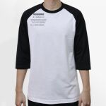 Raglan 3/4 Roundneck Shirt (White Body) Thumbnail