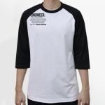 Raglan 3/4 Roundneck Shirt (White Body) Thumbnail