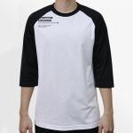 Raglan 3/4 Roundneck Shirt (White Body) Thumbnail