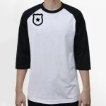 Raglan 3/4 Roundneck Shirt (White Body) Thumbnail