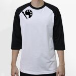 Raglan 3/4 Roundneck Shirt (White Body) Thumbnail