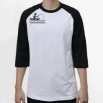 Raglan 3/4 Roundneck Shirt (White Body) Thumbnail