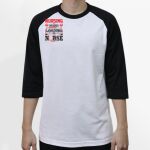 Raglan 3/4 Roundneck Shirt (White Body) Thumbnail