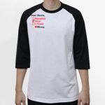 Raglan 3/4 Roundneck Shirt (White Body) Thumbnail