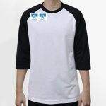 Raglan 3/4 Roundneck Shirt (White Body) Thumbnail