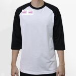 Raglan 3/4 Roundneck Shirt (White Body) Thumbnail