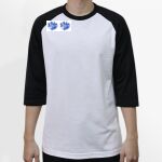 Raglan 3/4 Roundneck Shirt (White Body) Thumbnail