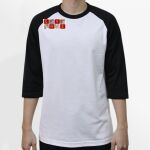 Raglan 3/4 Roundneck Shirt (White Body) Thumbnail