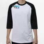 Raglan 3/4 Roundneck Shirt (White Body) Thumbnail
