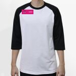 Raglan 3/4 Roundneck Shirt (White Body) Thumbnail