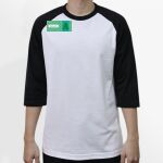 Raglan 3/4 Roundneck Shirt (White Body) Thumbnail