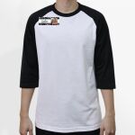 Raglan 3/4 Roundneck Shirt (White Body) Thumbnail