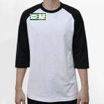 Raglan 3/4 Roundneck Shirt (White Body) Thumbnail