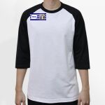 Raglan 3/4 Roundneck Shirt (White Body) Thumbnail