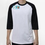Raglan 3/4 Roundneck Shirt (White Body) Thumbnail