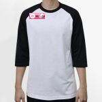 Raglan 3/4 Roundneck Shirt (White Body) Thumbnail