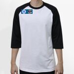 Raglan 3/4 Roundneck Shirt (White Body) Thumbnail
