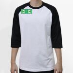 Raglan 3/4 Roundneck Shirt (White Body) Thumbnail