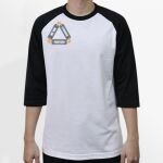 Raglan 3/4 Roundneck Shirt (White Body) Thumbnail