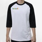 Raglan 3/4 Roundneck Shirt (White Body) Thumbnail