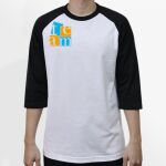 Raglan 3/4 Roundneck Shirt (White Body) Thumbnail