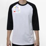 Raglan 3/4 Roundneck Shirt (White Body) Thumbnail