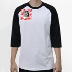 Raglan 3/4 Roundneck Shirt (White Body) Thumbnail