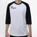 Raglan 3/4 Roundneck Shirt (White Body) Thumbnail