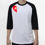 Raglan 3/4 Roundneck Shirt (White Body) Thumbnail