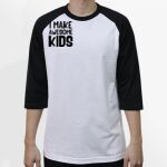 Raglan 3/4 Roundneck Shirt (White Body) Thumbnail