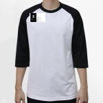 Raglan 3/4 Roundneck Shirt (White Body) Thumbnail
