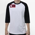 Raglan 3/4 Roundneck Shirt (White Body) Thumbnail