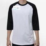 Raglan 3/4 Roundneck Shirt (White Body) Thumbnail