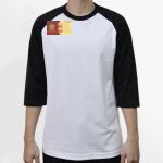 Raglan 3/4 Roundneck Shirt (White Body) Thumbnail