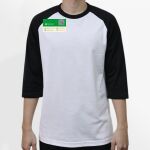 Raglan 3/4 Roundneck Shirt (White Body) Thumbnail