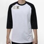 Raglan 3/4 Roundneck Shirt (White Body) Thumbnail