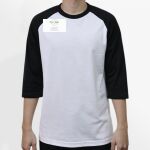 Raglan 3/4 Roundneck Shirt (White Body) Thumbnail